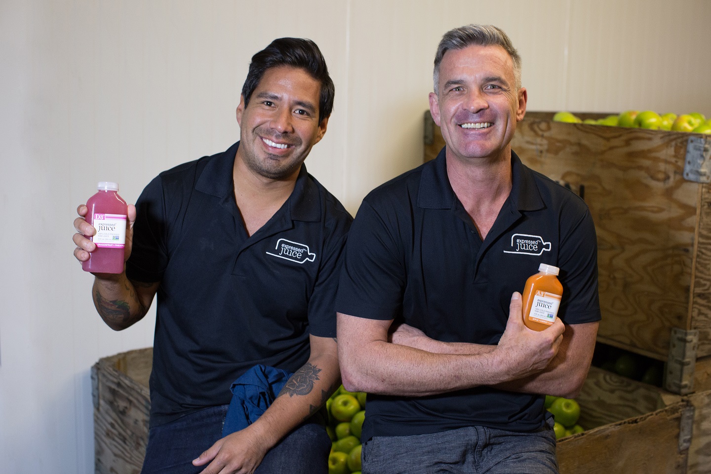 Willie Pinillos-left & Paul Van Hamond-right - Expressed Juice, a client of the Florida SBDC at FIU